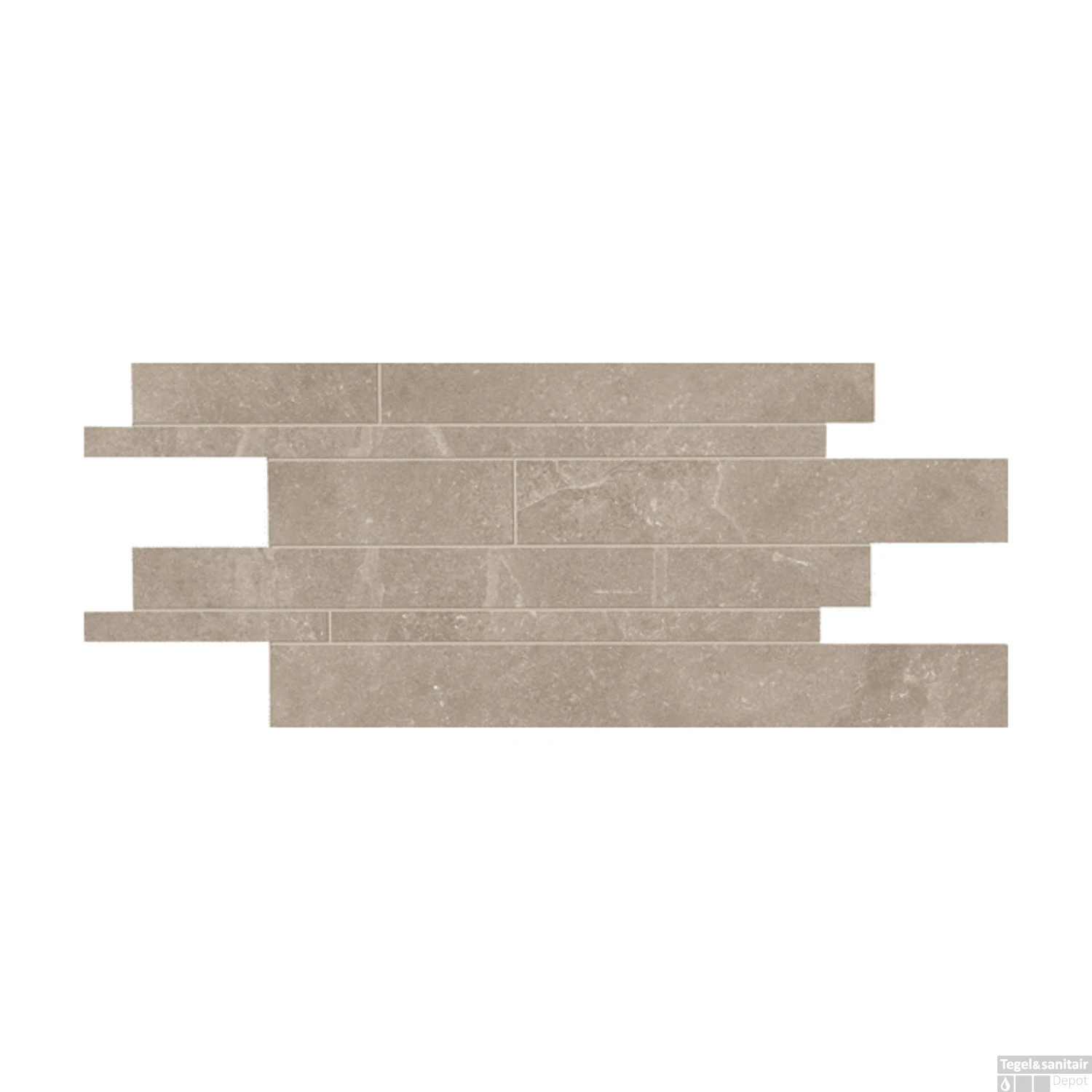 Steenstrips Douglas & Jones Fusion Nude Beige 30x60 Cm Beige (prijs Per Matje) 4 Steenstrips Douglas & Jones Fusion Nude Beige 30x60 Cm Beige (prijs Per Matje) - Afbeelding 2