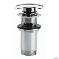 Stop/go Afvoerplug Clou InBe Met Overloop Vierkant Chroom