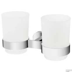 Tandenborstelhouder Haceka Gio Dubbel Glas Met Chroom