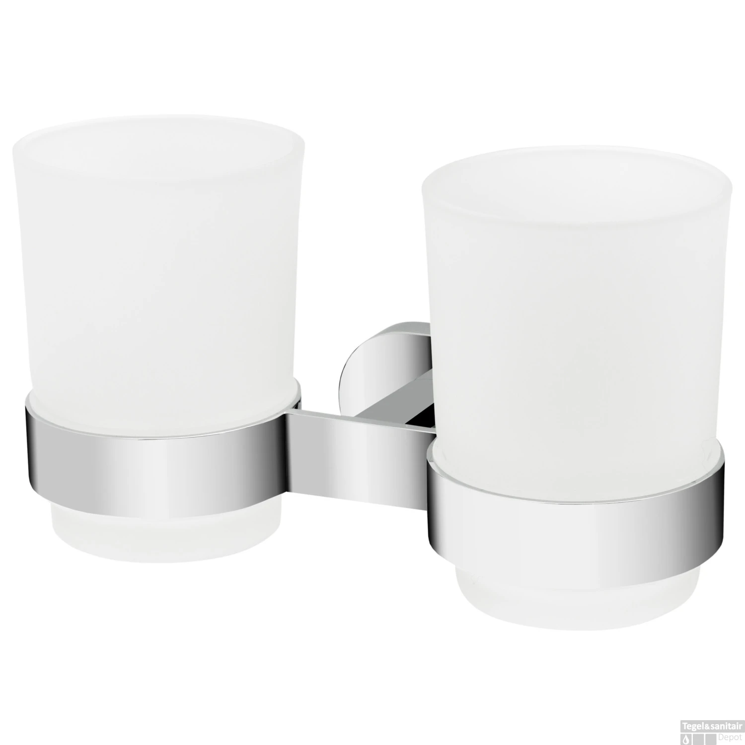 Tandenborstelhouder Haceka Gio Dubbel Glas Met Chroom 3 Tandenborstelhouder Haceka Gio Dubbel Glas Met Chroom