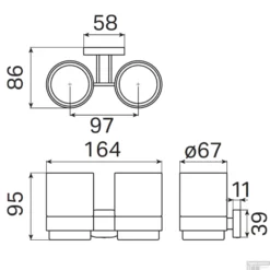 Tandenborstelhouder Haceka Gio Dubbel Glas Met Chroom 11 Tandenborstelhouder Haceka Gio Dubbel Glas Met Chroom -Goedkope Stijl Baden Winkel tandenborstelhouder haceka gio dubbel glas met chroom tec
