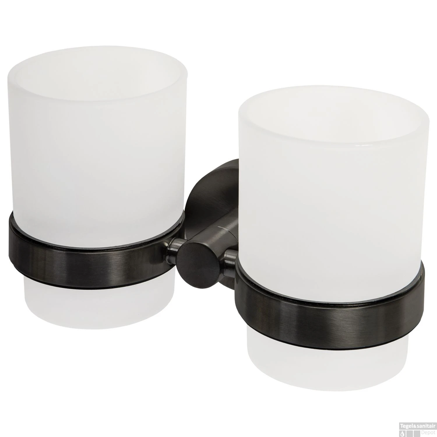 Tandenborstelhouder Haceka Kosmos Dubbel Geborsteld Grafiet 3 Tandenborstelhouder Haceka Kosmos Dubbel Geborsteld Grafiet