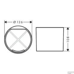 Tandenborstelhouder HansGrohe WallStoris Mat Wit -Goedkope Stijl Baden Winkel tandenborstelhouder hansgrohe wallstoris mat wit tech