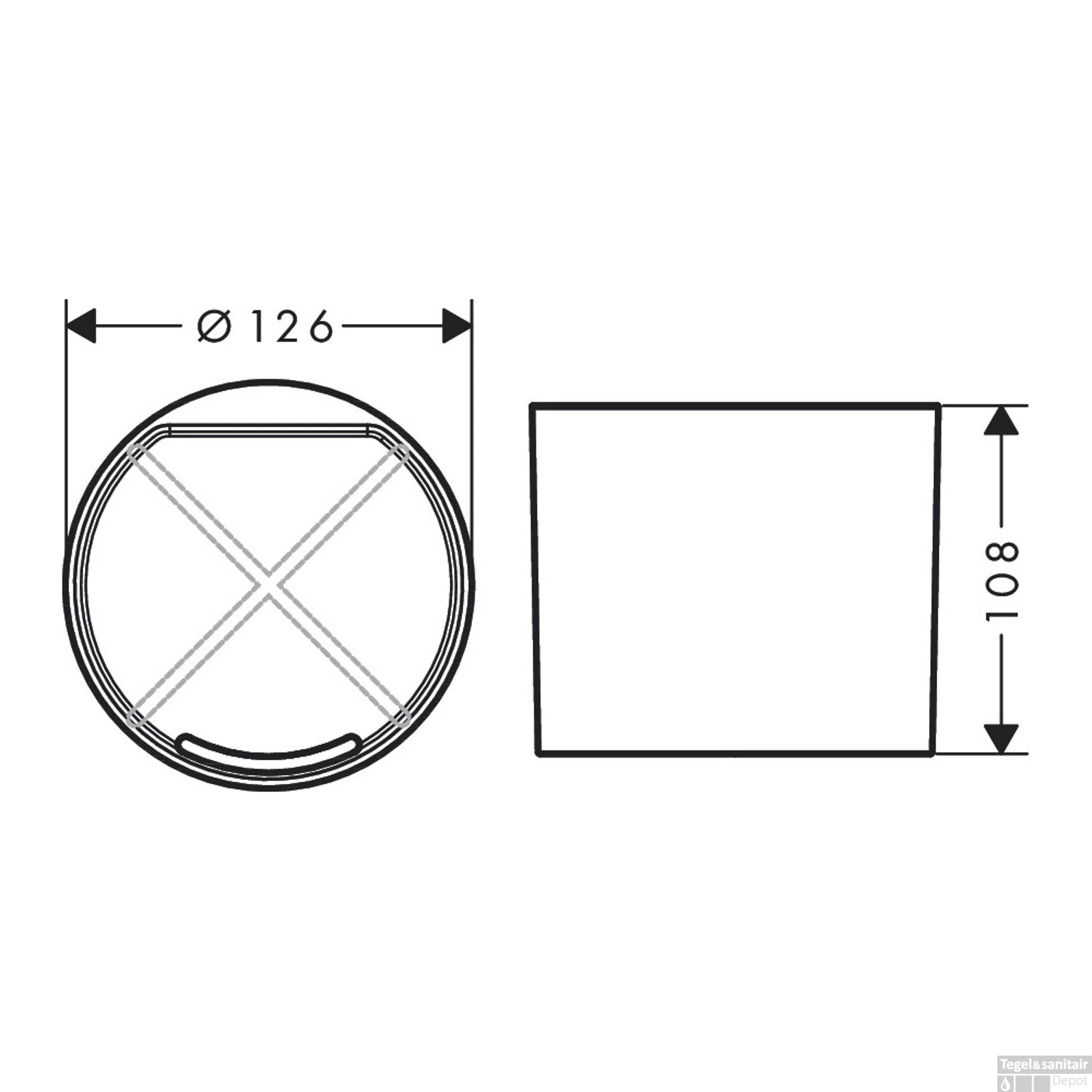 Tandenborstelhouder HansGrohe WallStoris Mat Zwart 5 Tandenborstelhouder HansGrohe WallStoris Mat Zwart - Afbeelding 3