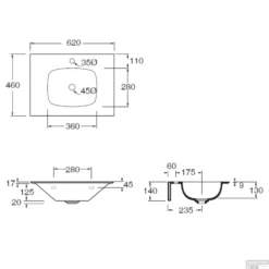Wastafel Salenzi Nur 62x46 Cm Keramiek Mat Zwart Zonder Kraangat (incl. Bijpassende Afvoerplug) 7 Wastafel Salenzi Nur 62x46 Cm Keramiek Mat Zwart Zonder Kraangat (incl. Bijpassende Afvoerplug) -Goedkope Stijl Baden Winkel tech62 2