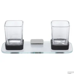 Glashouder Met Planchet Dubbel Geesa Shift Chroom