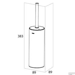 Tiger Noon Toiletborstel Met Houder Vrijstaand Mat Zwart 9x9x38 Cm -Goedkope Stijl Baden Winkel tiger noon toiletborstel met houder vrijstaand mat zwart tech 1