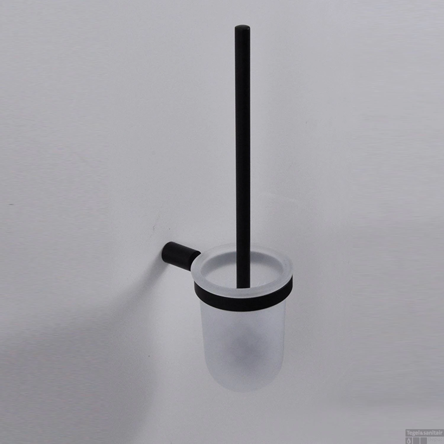 Toilet Accessoires Set Wiesbaden Mat Zwart 4 Toilet Accessoires Set Wiesbaden Mat Zwart - Afbeelding 2