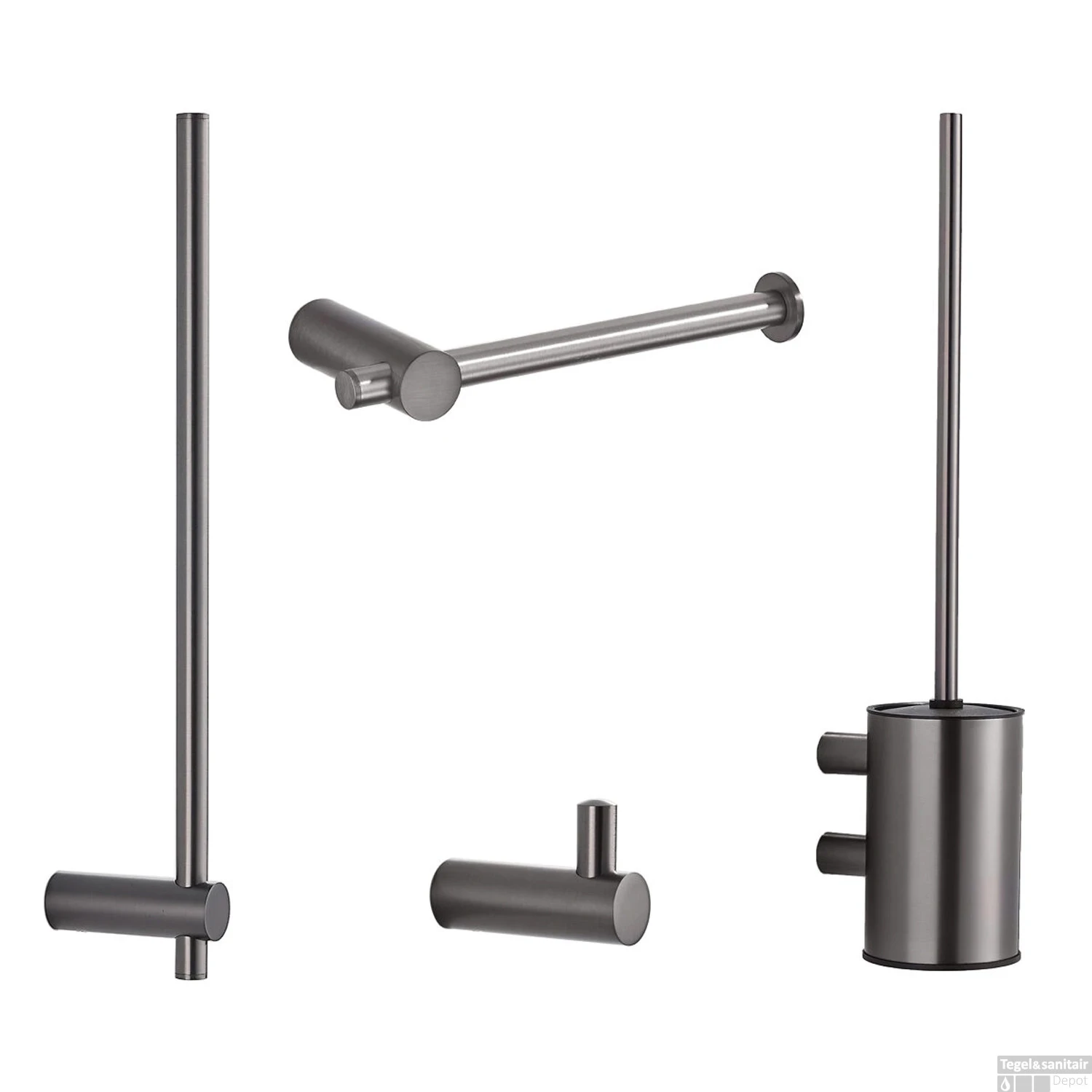 Toiletaccessoires Set Boss & Wessing Academy Gunmetal 3 Toiletaccessoires Set Boss & Wessing Academy Gunmetal
