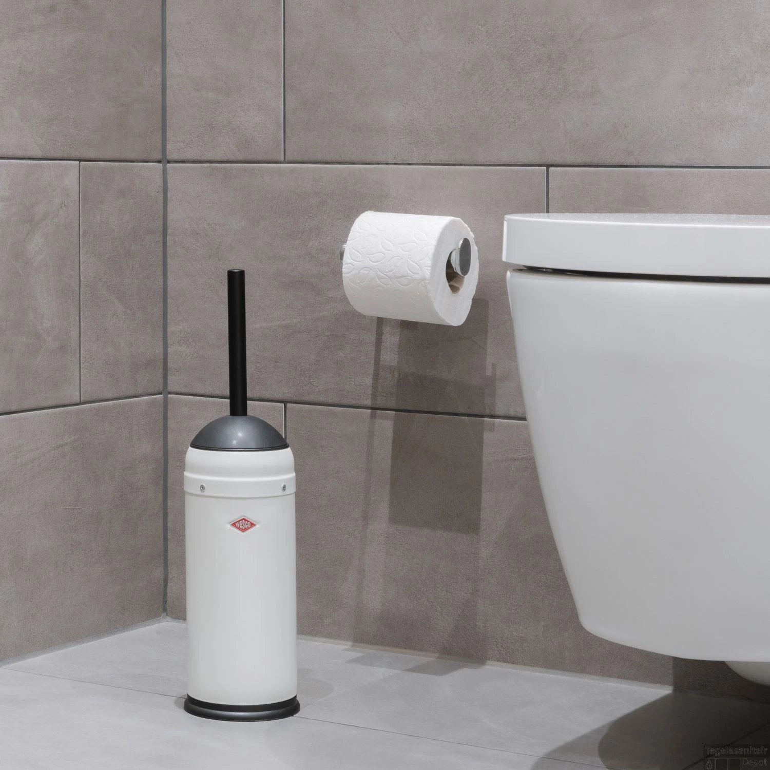 Toiletborstel Wesco 11x11x41 Cm Mat Zwart 4 Toiletborstel Wesco 11x11x41 Cm Mat Zwart - Afbeelding 2