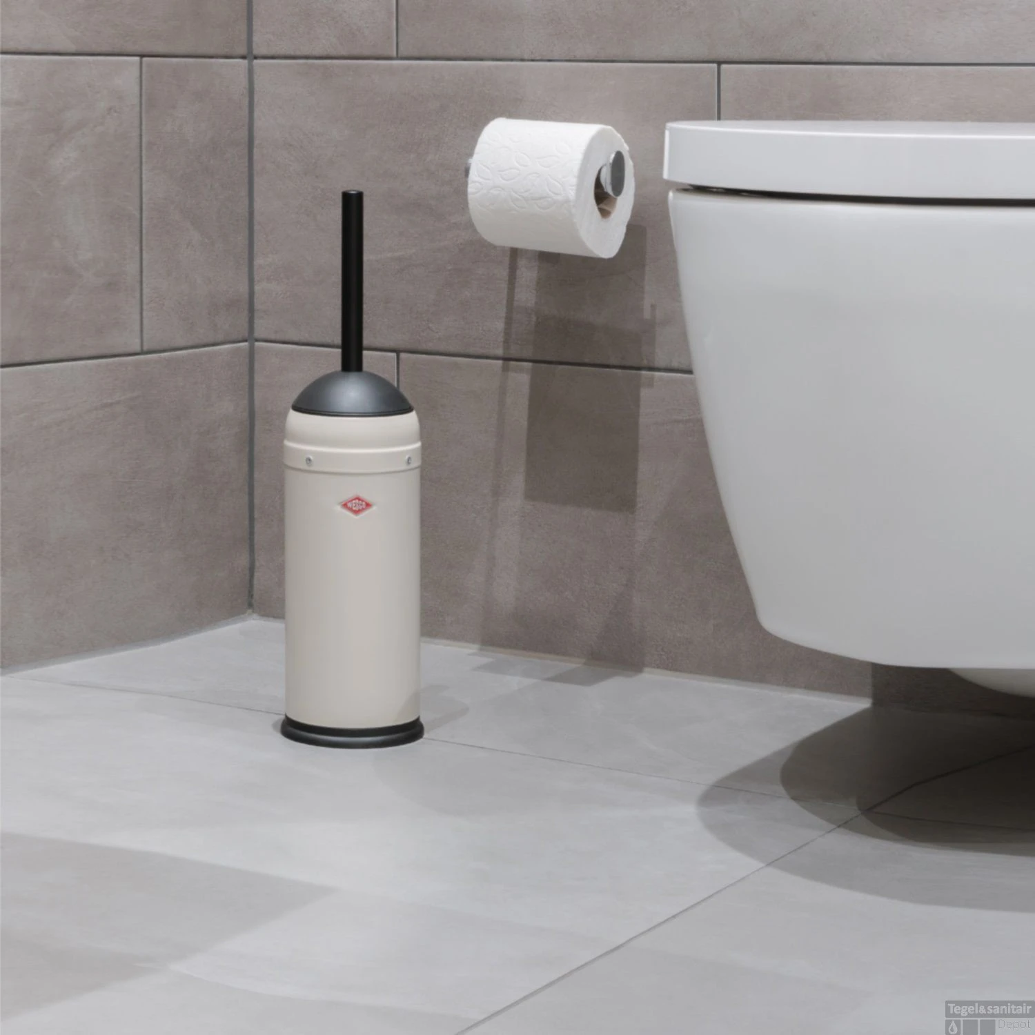 Toiletborstel Wesco 11x11x41 Cm Zand 5 Toiletborstel Wesco 11x11x41 Cm Zand - Afbeelding 3