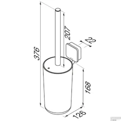 Toiletborstel Met Houder Geesa Topaz Hangend Model Chroom -Goedkope Stijl Baden Winkel toiletborstel met houder geesa topaz hangend model chroom tech