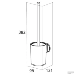 Toiletborstel Met Houder Tiger Tune Mat Zwart Met Goud -Goedkope Stijl Baden Winkel toiletborstel met houder tiger tune messing geborsteld zwart tech