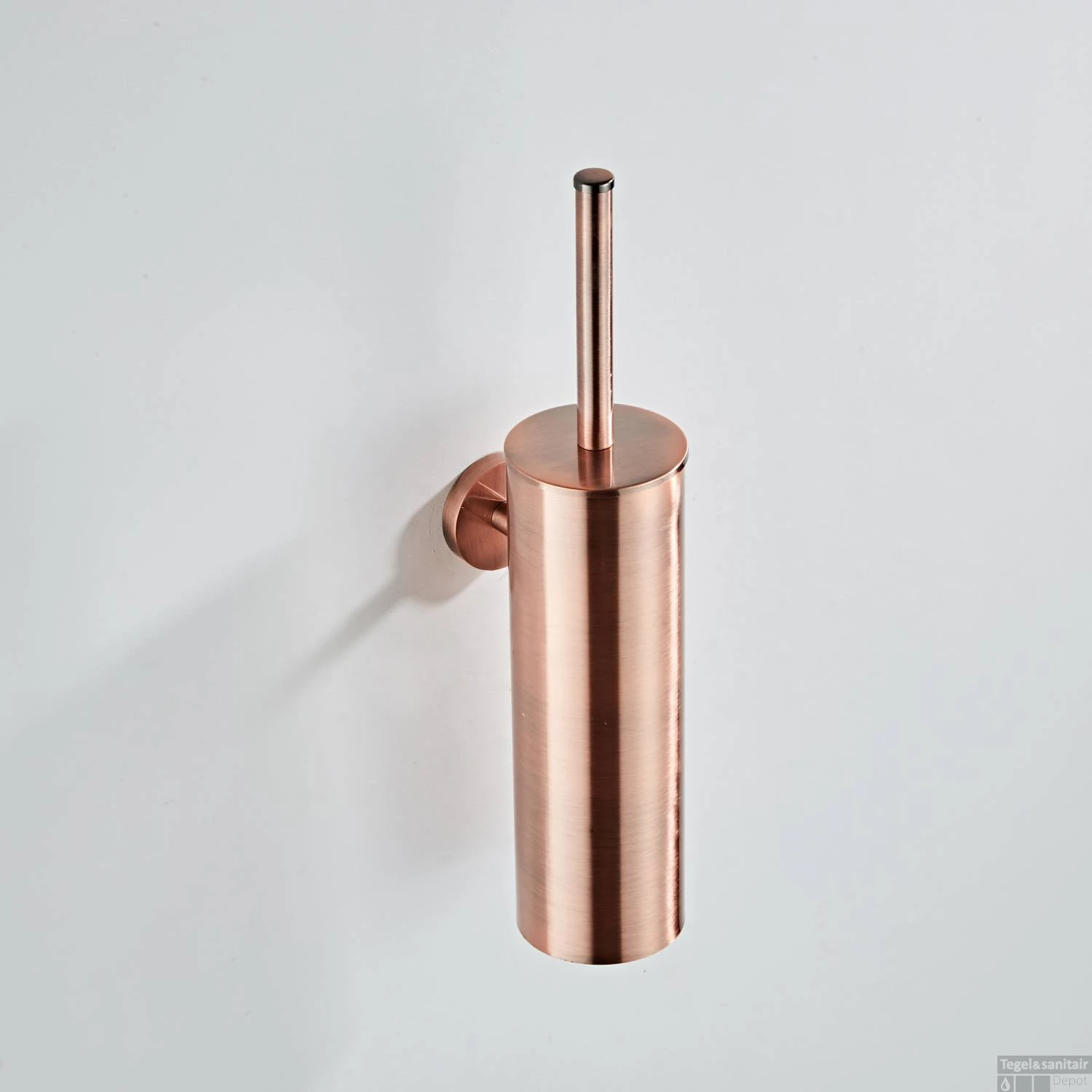 Toiletborstel Met Wandhouder Boss & Wessing Geborsteld Koper 4 Toiletborstel Met Wandhouder Boss & Wessing Geborsteld Koper - Afbeelding 2