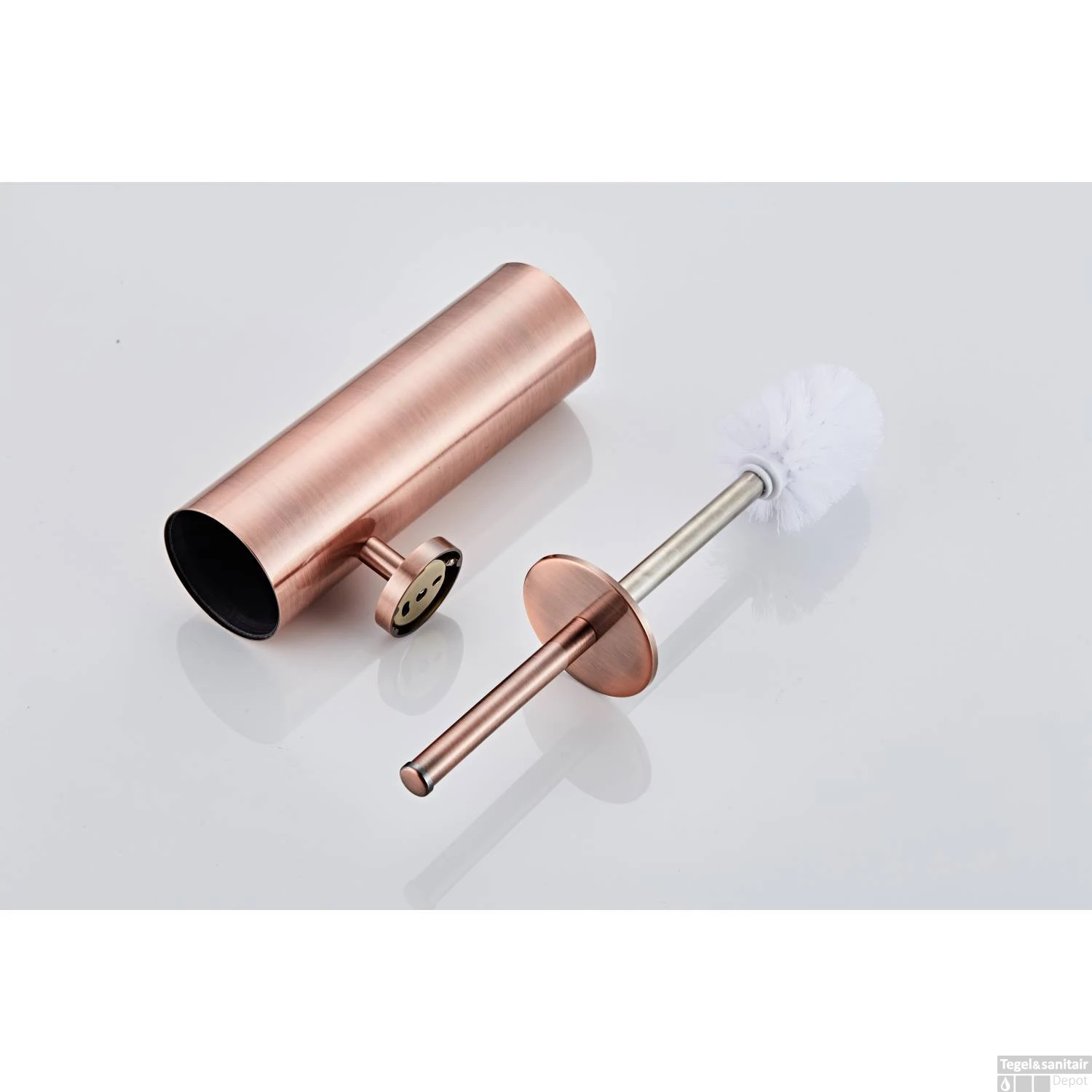 Toiletborstel Met Wandhouder Boss & Wessing Geborsteld Koper 5 Toiletborstel Met Wandhouder Boss & Wessing Geborsteld Koper - Afbeelding 3