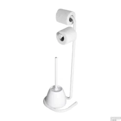 Toiletborstelhouder Set Allibert Allistock-Easy Vrijstaand Gelakt Wit