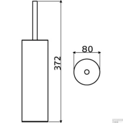Toiletborstelgarnituur Clou Sjokker Staand Model Poedercoating Mat Wit -Goedkope Stijl Baden Winkel toiletborstelgarnituur clou sjokker staand model poedercoating mat wit tech