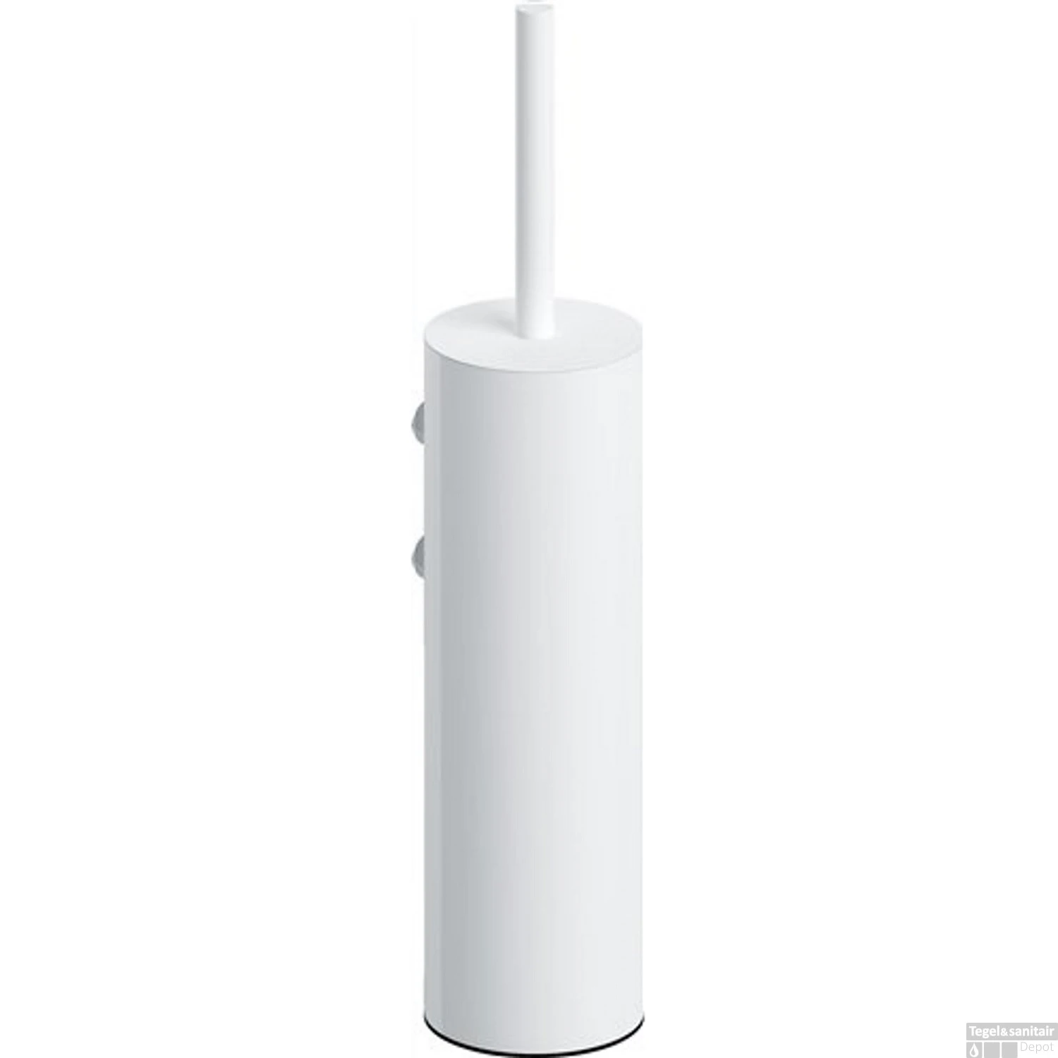 Toiletborstelgarnituur Clou Sjokker Wandmodel Poedercoating Mat Wit - Afbeelding 2