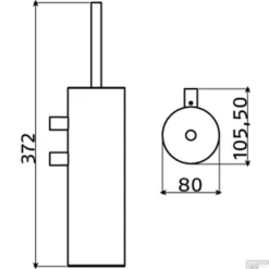 Toiletborstelgarnituur Clou Sjokker Wandmodel Poedercoating Mat Wit -Goedkope Stijl Baden Winkel toiletborstelgarnituur clou sjokker wandmodel poedercoating mat wit tech