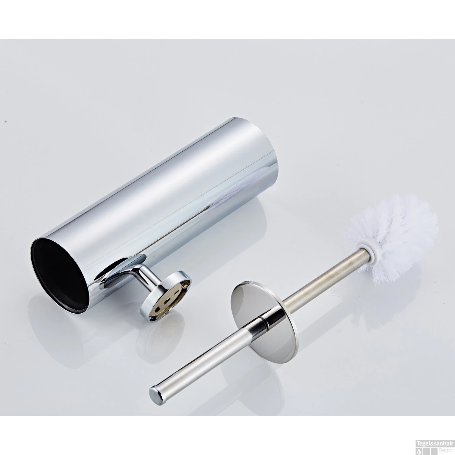 Toiletborstelhouder Boss & Wessing Talpa Met Wandhouder Chroom 4 Toiletborstelhouder Boss & Wessing Talpa Met Wandhouder Chroom - Afbeelding 2