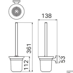 Toiletborstelhouder Haceka Aspen Hangend Mat Zwart 9 Toiletborstelhouder Haceka Aspen Hangend Mat Zwart -Goedkope Stijl Baden Winkel toiletborstelhouder haceka aspen hangend mat zwart tec
