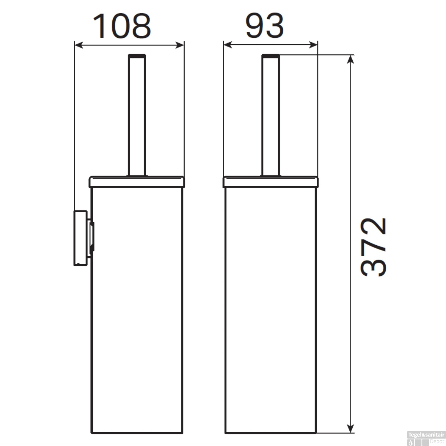Toiletborstelhouder Haceka Kosmos Hangend Geborsteld Goud 4 Toiletborstelhouder Haceka Kosmos Hangend Geborsteld Goud - Afbeelding 2