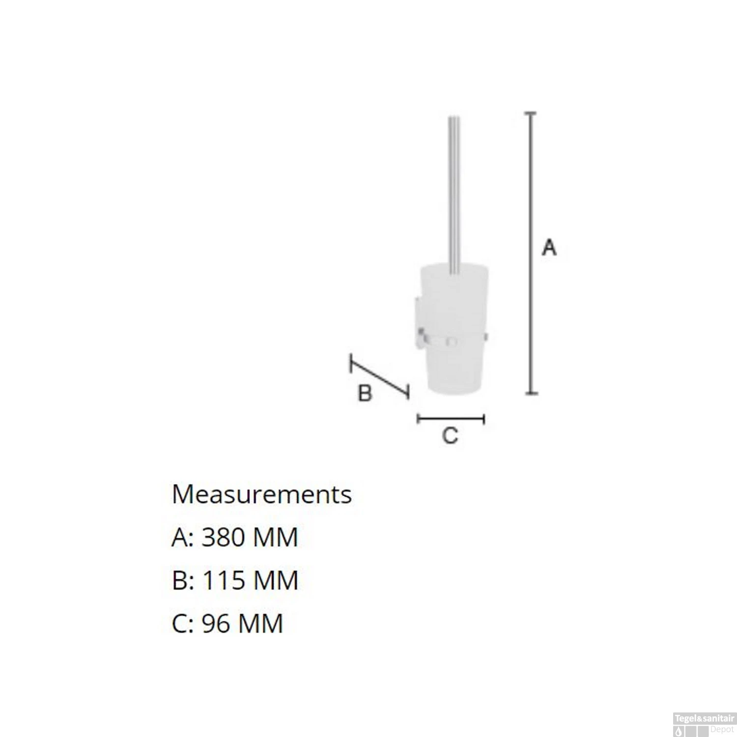 Toiletborstelset Smedbo Pool 38 X 9.6 Cm Chroom En Mat Glas 4 Toiletborstelset Smedbo Pool 38 X 9.6 Cm Chroom En Mat Glas - Afbeelding 2