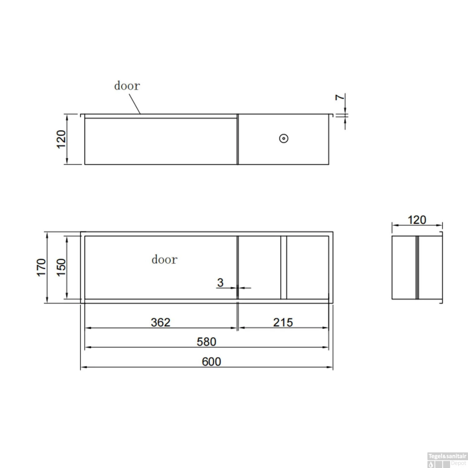 Toiletrolhouder Best Design Zione Inbouw 60x17x12 Cm RVS 4 Toiletrolhouder Best Design Zione Inbouw 60x17x12 Cm RVS - Afbeelding 2