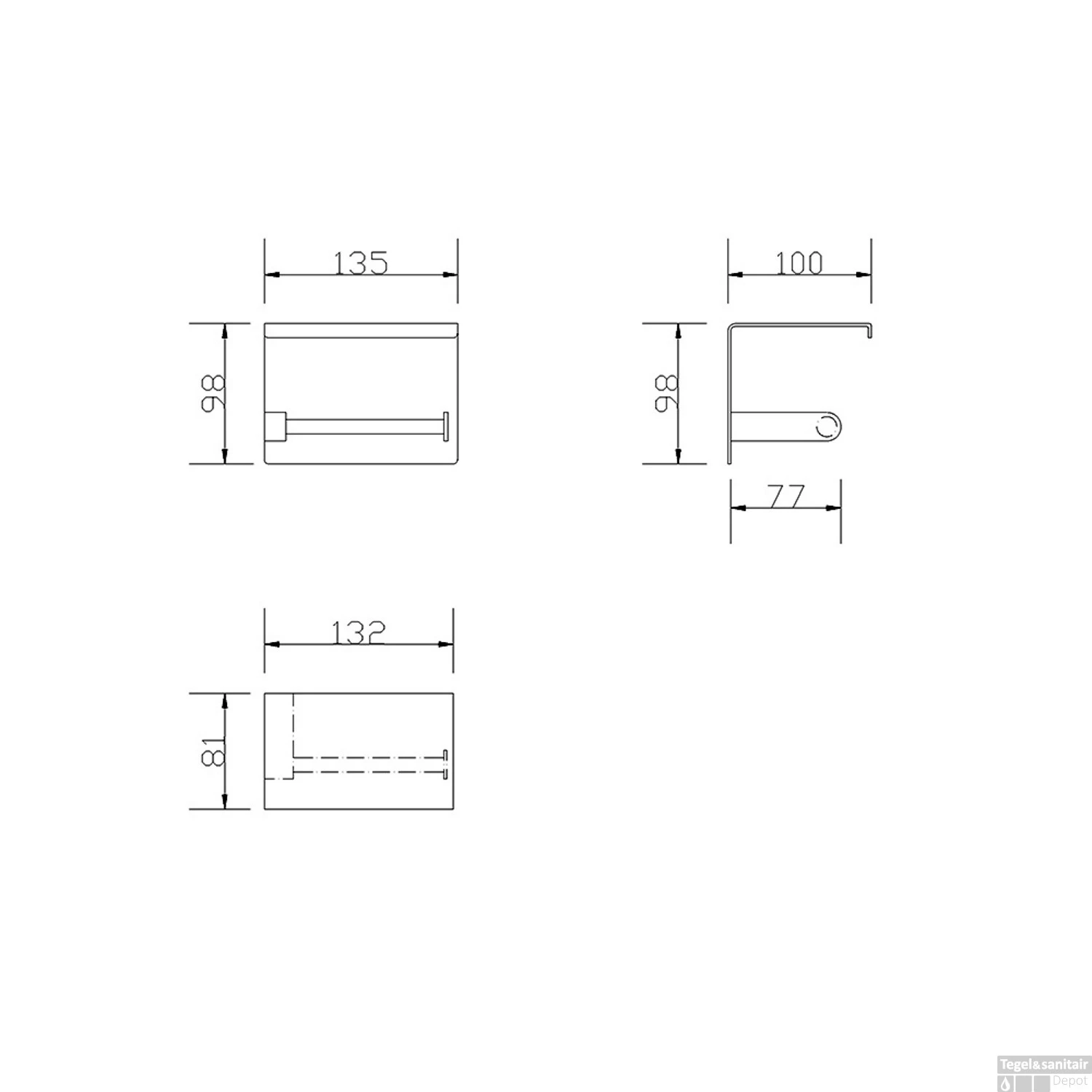 Toiletrolhouder Best Design Lyon Telefoonhouder 13.5x10 Cm Mat Rose Goud 4 Toiletrolhouder Best Design Lyon Telefoonhouder 13.5x10 Cm Mat Rose Goud - Afbeelding 2