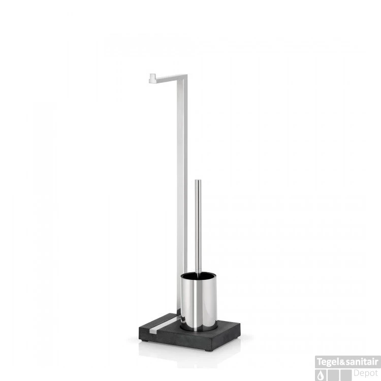Toiletrolhouder En Borstel Blomus Menoto Design Gepolijst RVS 4 Toiletrolhouder En Borstel Blomus Menoto Design Gepolijst RVS - Afbeelding 2