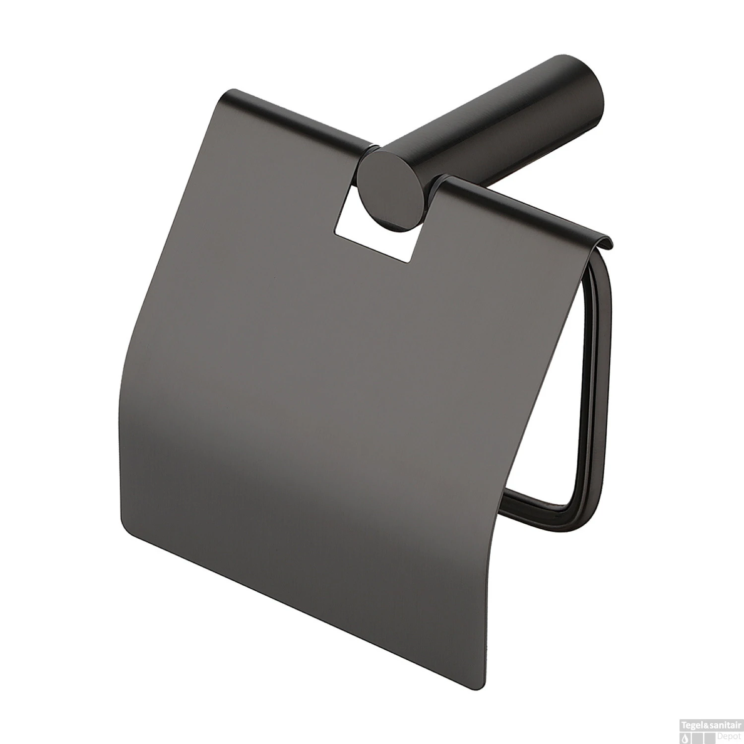 Toiletrolhouder Boss & Wessing Iron Inclusief Klep Gunmetal 4 Toiletrolhouder Boss & Wessing Iron Inclusief Klep Gunmetal - Afbeelding 2