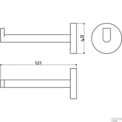 Toiletrolhouder Clou Flat Zonder Klep 12.1cm Poedercoating Mat Zwart 7 Toiletrolhouder Clou Flat Zonder Klep 12.1cm Poedercoating Mat Zwart -Goedkope Stijl Baden Winkel toiletrolhouder clou flat zonder klep 12.1cm poedercoating mat zwart tech