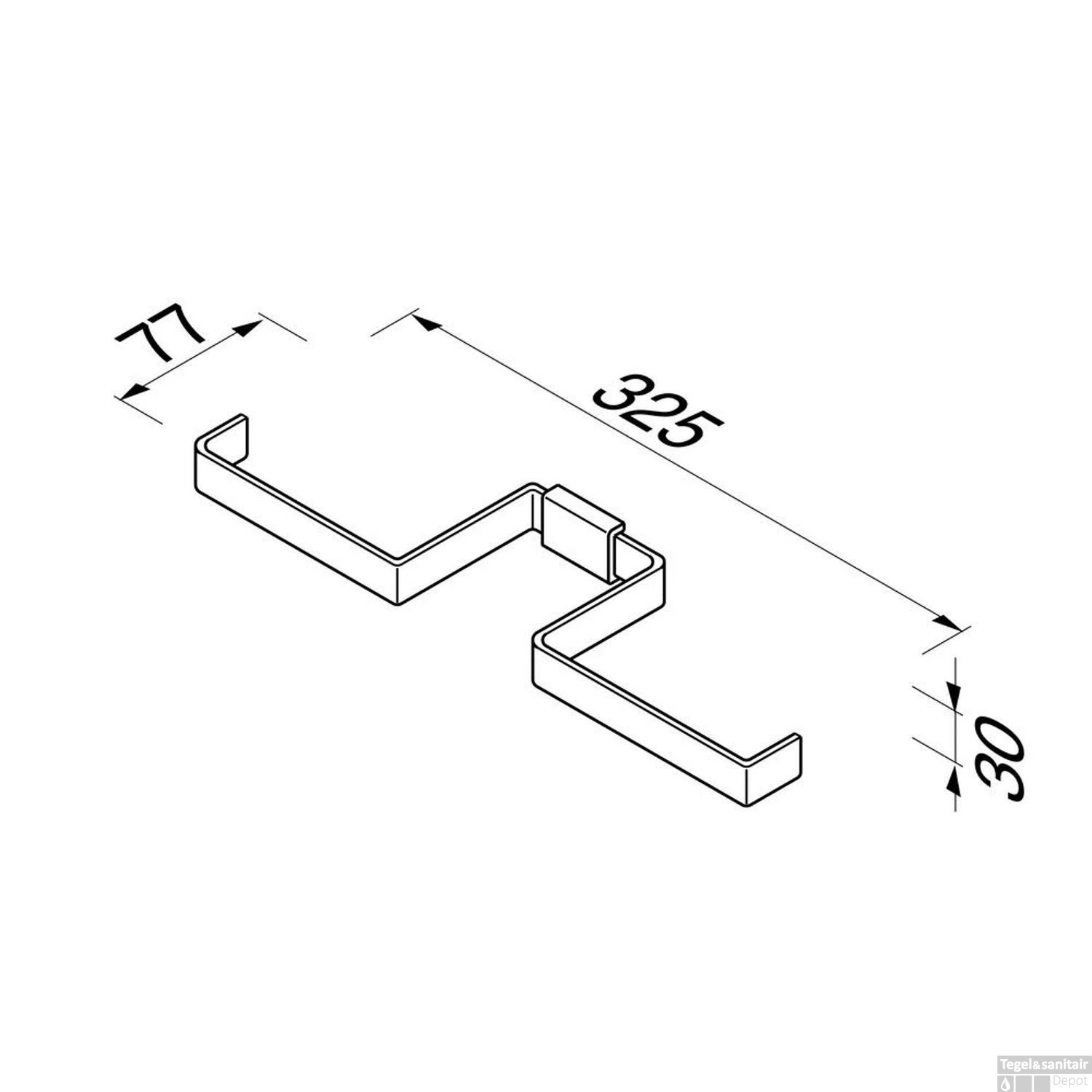 Toiletrolhouder Dubbel Geesa AIM Chroom 5 Toiletrolhouder Dubbel Geesa AIM Chroom - Afbeelding 3