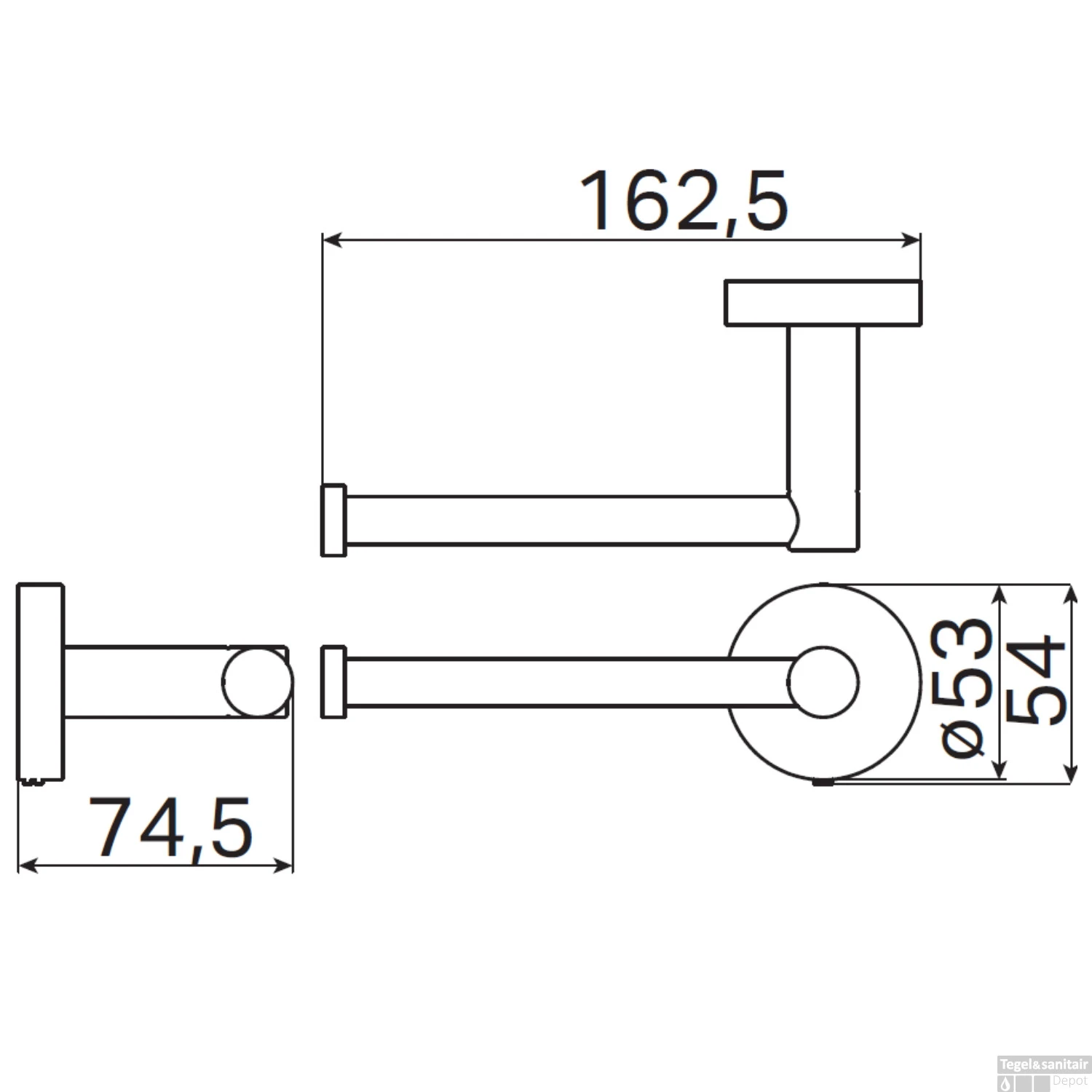 Toiletrolhouder Haceka Kosmos Haaks Geborsteld Koper 7 Toiletrolhouder Haceka Kosmos Haaks Geborsteld Koper - Afbeelding 5
