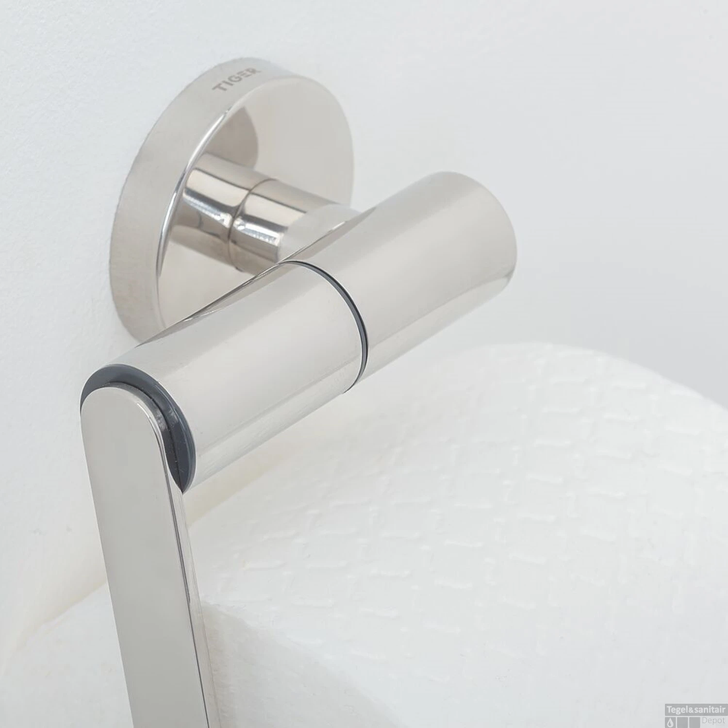 Toiletrolhouder Tiger Boston RVS Glans 6 Toiletrolhouder Tiger Boston RVS Glans - Afbeelding 4