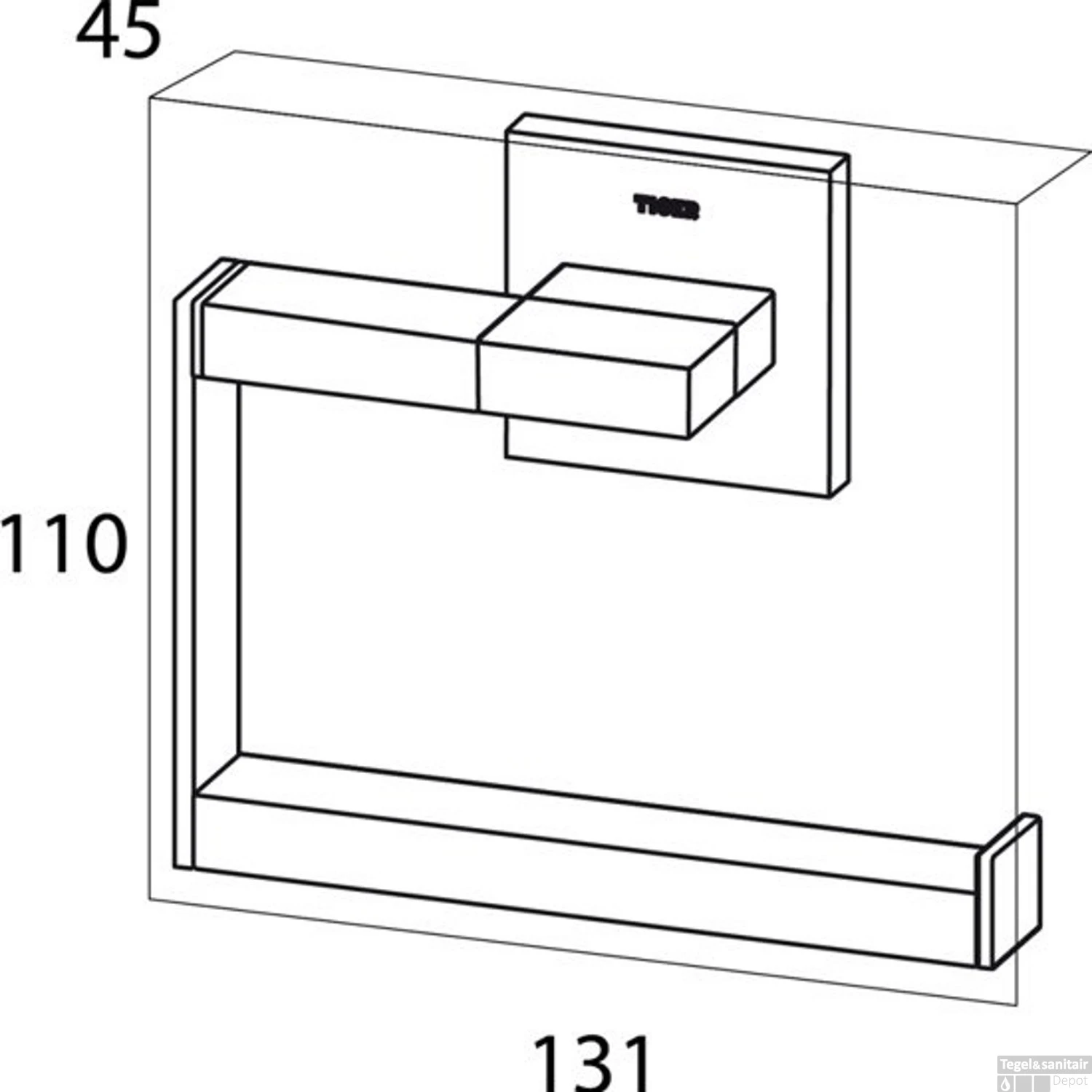 Toiletrolhouder Tiger Items Los Chroom 4 Toiletrolhouder Tiger Items Los Chroom - Afbeelding 2