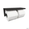 Toiletrolhouder Wiesbaden Dubbel Met Plateau Legplankje Mat Zwart 1 Toiletrolhouder Wiesbaden Dubbel Met Plateau Legplankje Mat Zwart -Goedkope Stijl Baden Winkel toiletrolhouder wiesbaden dubbel met plateau legplankje mat zwart 24.2841 3