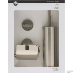 Toiletset Haceka Aqualux PRO2500 RVS Look 9 Toiletset Haceka Aqualux PRO2500 RVS Look -Goedkope Stijl Baden Winkel toiletset haceka aqualux pro2500 rvs look8718848059686