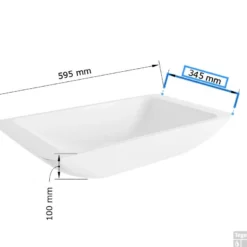 MONDIAZ TOPI Waskom Solid Surface 60cm Kleur Smoke / Talc 9 MONDIAZ TOPI Waskom Solid Surface 60cm Kleur Smoke / Talc -Goedkope Stijl Baden Winkel topi maattekening 15663763194190 2