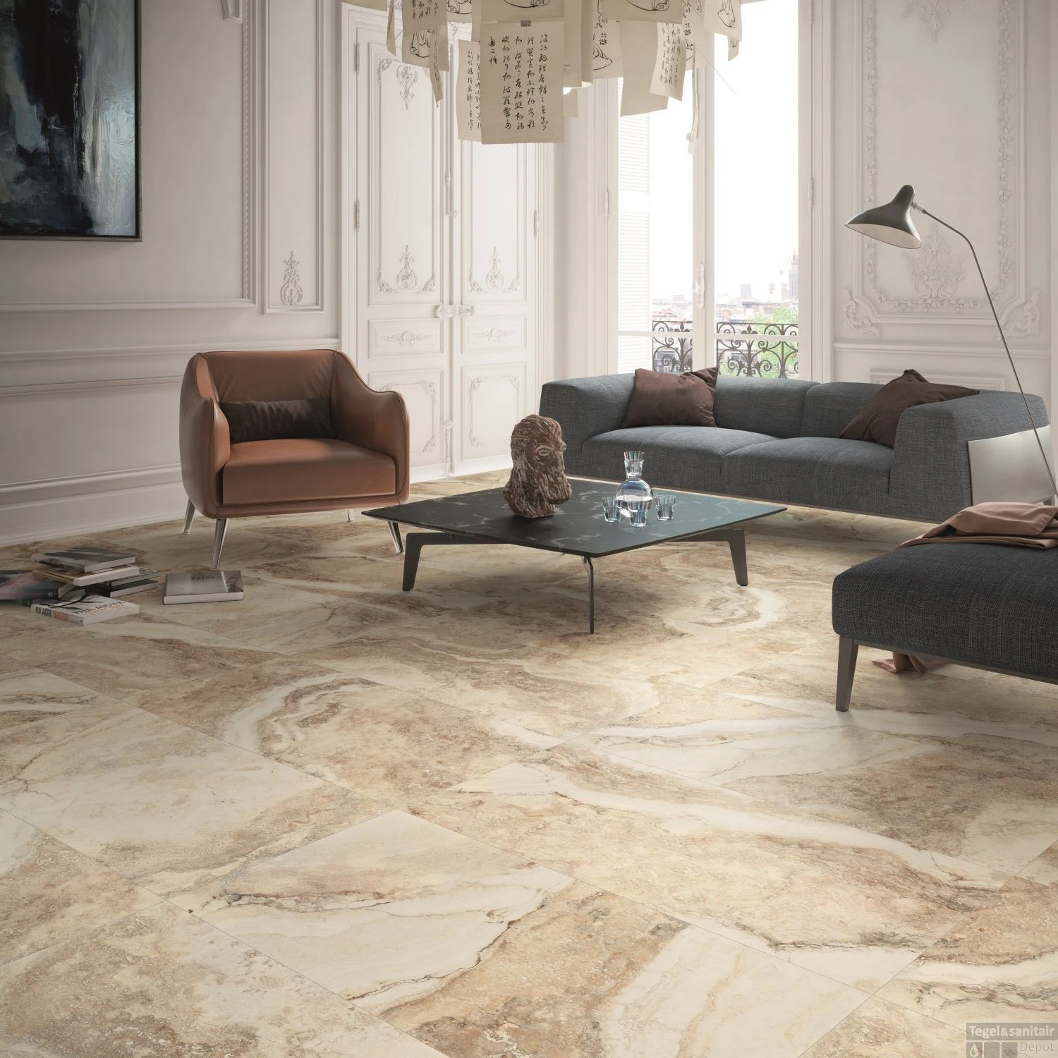 Mozaïektegel Cristacer Tavertino Di Caracalla Beige 29.2x29.2 Cm (Per M2) 4 Mozaïektegel Cristacer Tavertino Di Caracalla Beige 29.2x29.2 Cm (Per M2) - Afbeelding 2