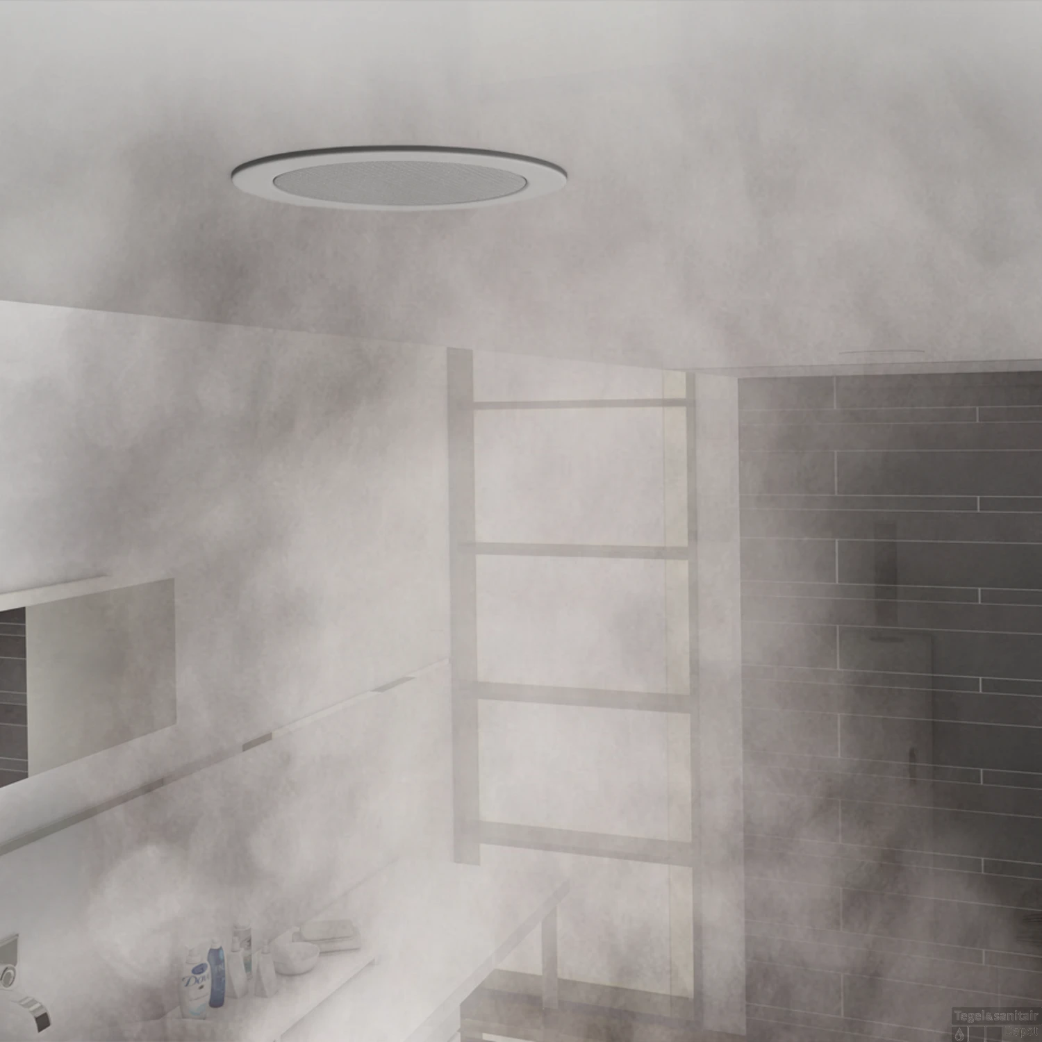 Speakerset Aquasound Twist Spatwaterdicht 45 Watt 135 Mm Wit (RAL 9016) 5 Speakerset Aquasound Twist Spatwaterdicht 45 Watt 135 Mm Wit (RAL 9016) - Afbeelding 3