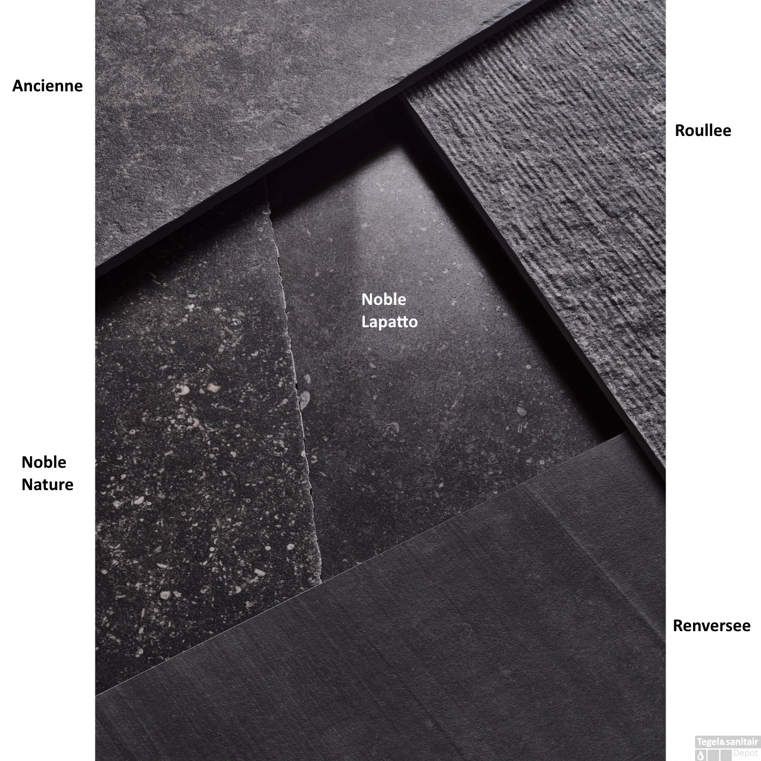 Vloertegel Cerriva Unique Blue Noble Naturale 80x80 Cm Antracite (doosinhoud 1.28m2) 6 Vloertegel Cerriva Unique Blue Noble Naturale 80x80 Cm Antracite (doosinhoud 1.28m2) - Afbeelding 4