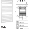 Handdoekradiator Vale 700 X 560 Mm Donker Grijs 2 Handdoekradiator Vale 700 X 560 Mm Donker Grijs -Goedkope Stijl Baden Winkel vale700560 7