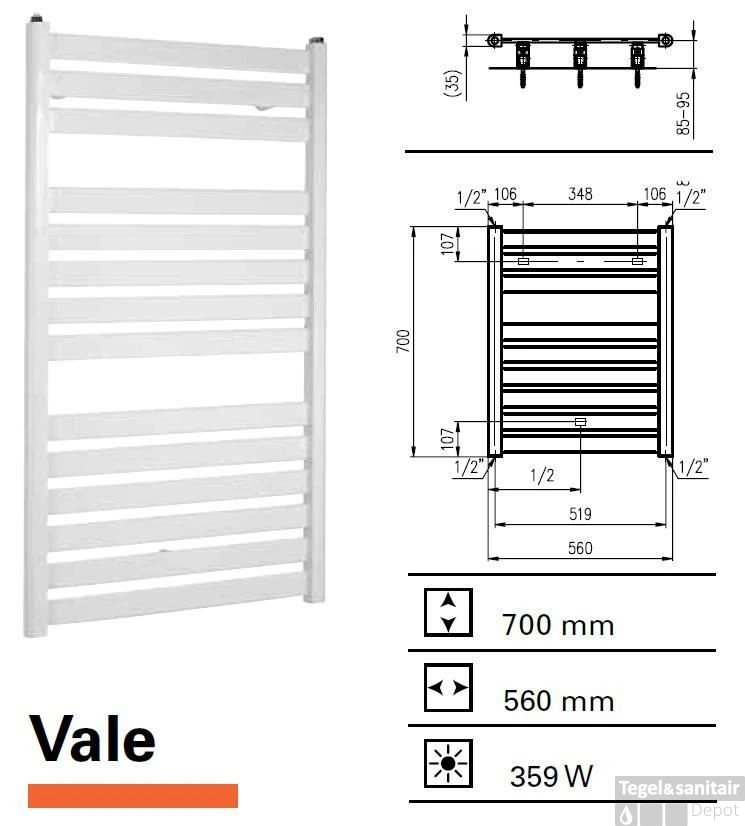 Handdoekradiator Vale 700 X 560 Mm Donker Grijs 3 Handdoekradiator Vale 700 X 560 Mm Donker Grijs
