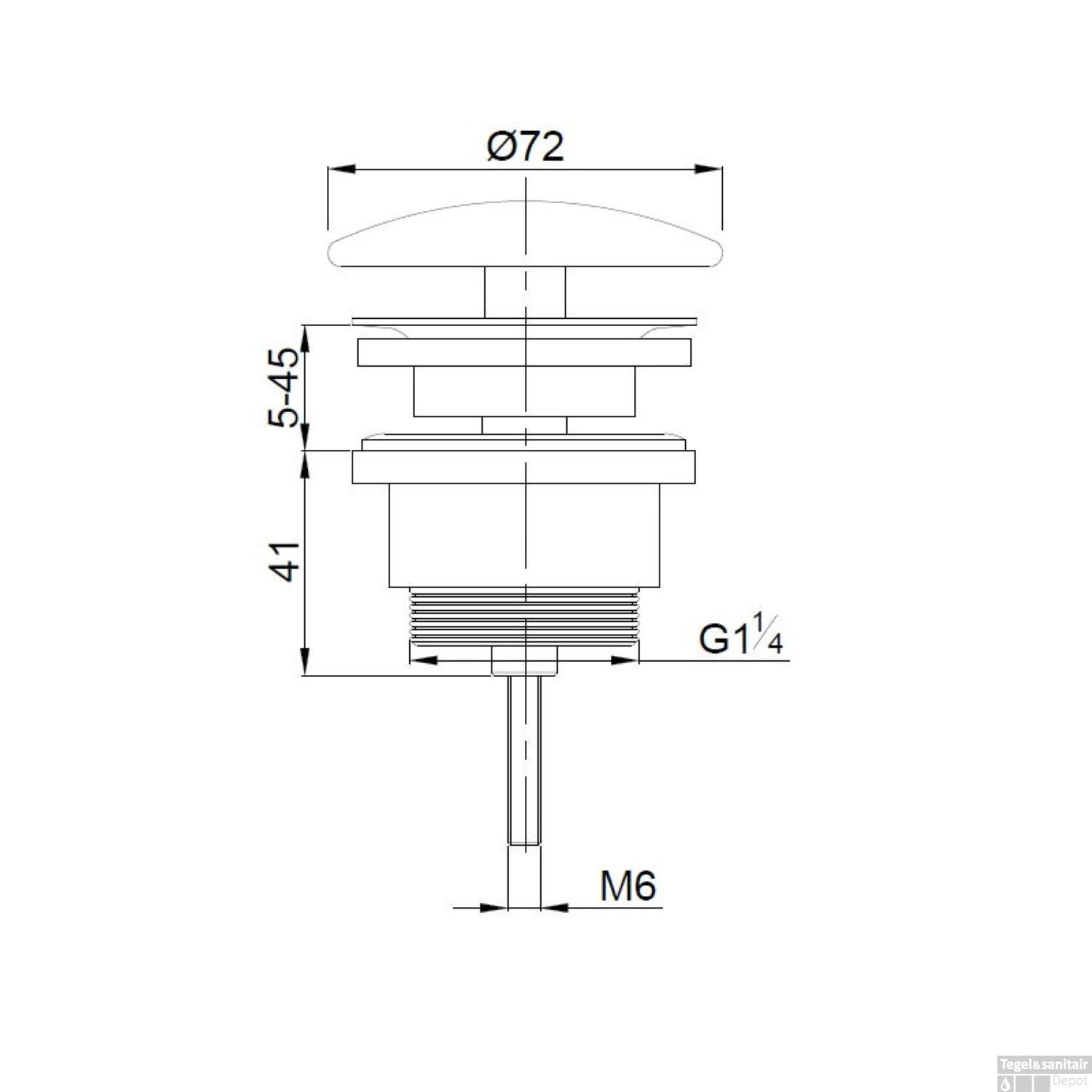 Vaste Waste Boss & Wessing Niet Afsluitbaar 5/4 Geborsteld Koper 4 Vaste Waste Boss & Wessing Niet Afsluitbaar 5/4 Geborsteld Koper - Afbeelding 2