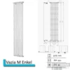 Designradiator Vazia M Enkel 1970 X 304 Mm Antraciet Metallic