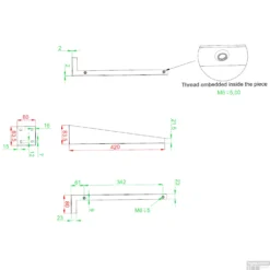 Verborgen Beugels Gliss Shelves Chroom (2 Stuks) 7 Verborgen Beugels Gliss Shelves Chroom (2 Stuks) -Goedkope Stijl Baden Winkel verborgen beugels gliss shelves chroom tech