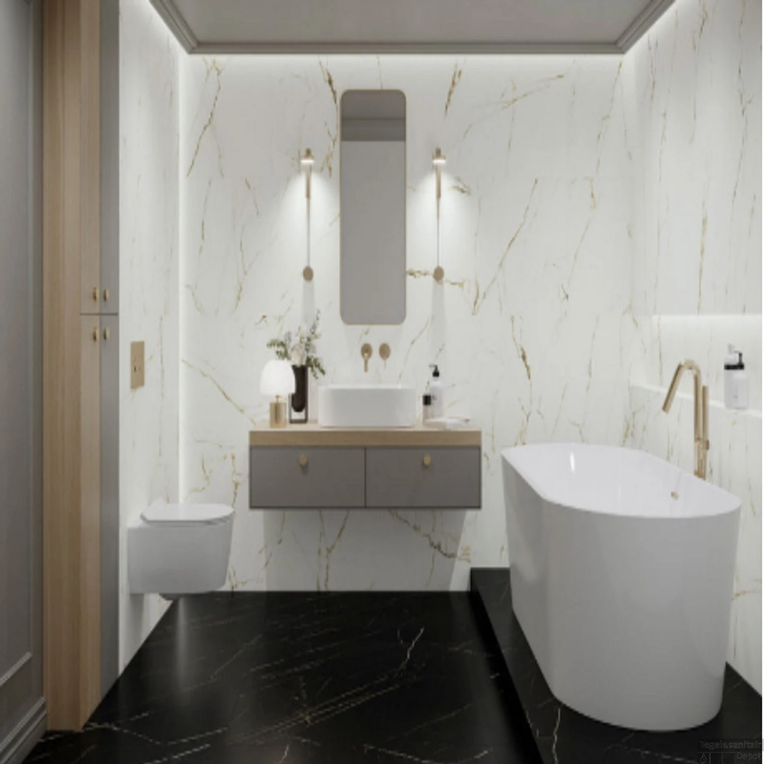 Vloer- En Wandtegel Cerrad Klaro 120x60 Cm Gerectificeerd Mat Zwart (Doosinhoud 1,43m2) - Afbeelding 3