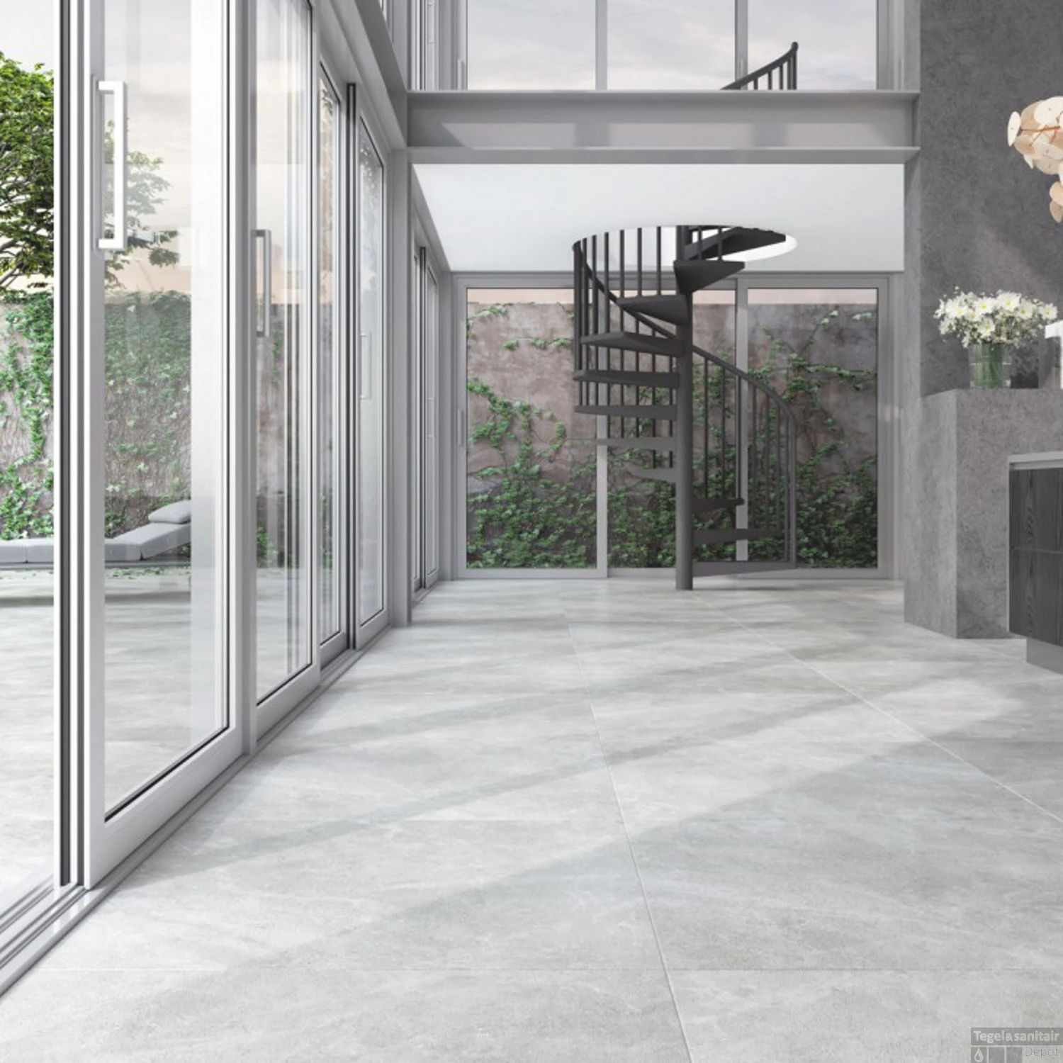 Vloer- En Wandtegel Cristacer Calcaria 29.2x59.2cm Gris (Doosinhoud 1.03m2) 4 Vloer- En Wandtegel Cristacer Calcaria 29.2x59.2cm Gris (Doosinhoud 1.03m2) - Afbeelding 2