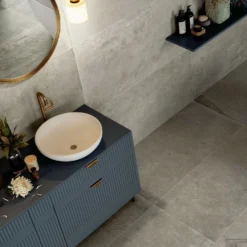 Vloer En Wandtegel Serenissima Promenade 60x120 Cm 19MM Argento (Doosinhoud 0.72m2) -Goedkope Stijl Baden Winkel vloer en wandtegel serenissima promenade 60x120 cm 19mm argento doosinhoud 0.72m2 sfeer